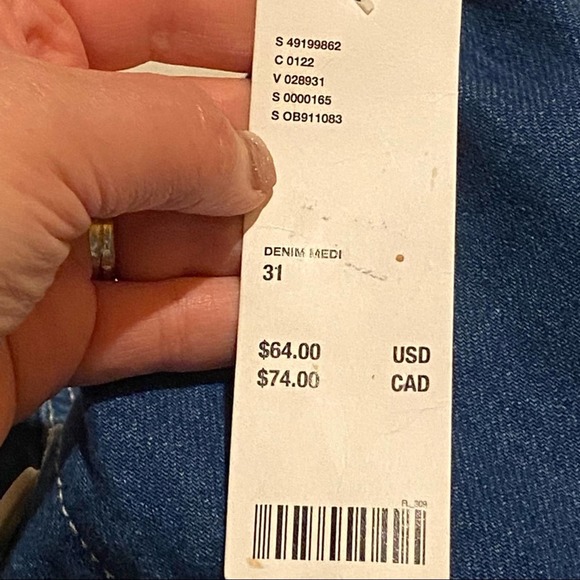 NWT BDG Urban Outfitters Wide Leg High Rise Cropped Denim Jeans Women's 31 - Picture 8 of 8